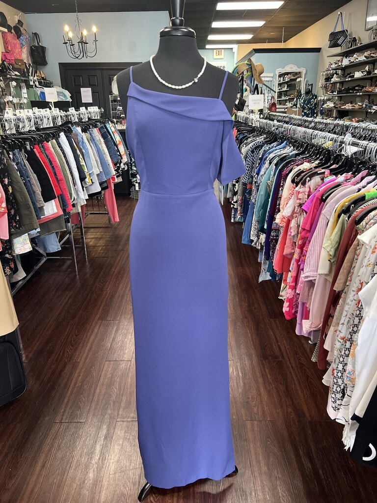 laundry by shelli segal purple dress Laundry By Shelli Segal Purple and White Resort Dress